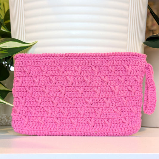 Wristlet Bag - Flamingo Pink