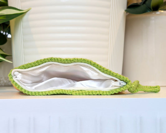 Wristlet Bag - Green-Pink