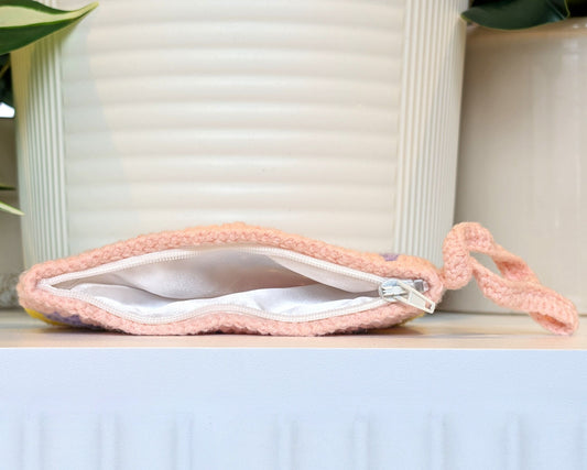 Wristlet Bag - Pink & Wisteria
