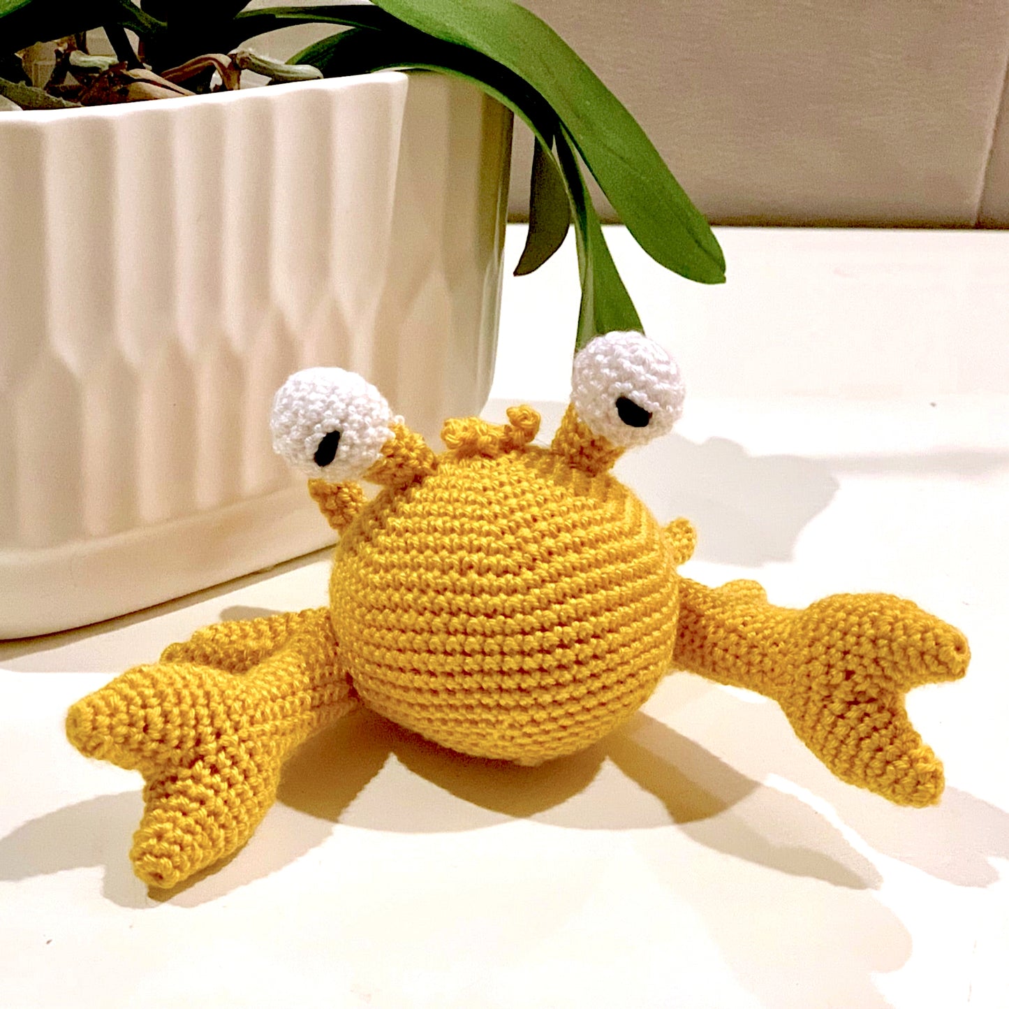 Crab Amigurumi - Handmade Crochet Plush Charm