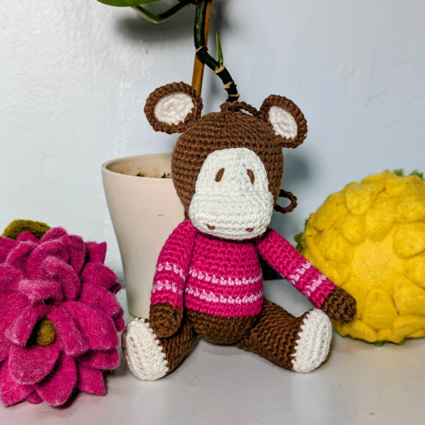 Monkey Amigurumi - Medium - Handmade Crochet Plushie