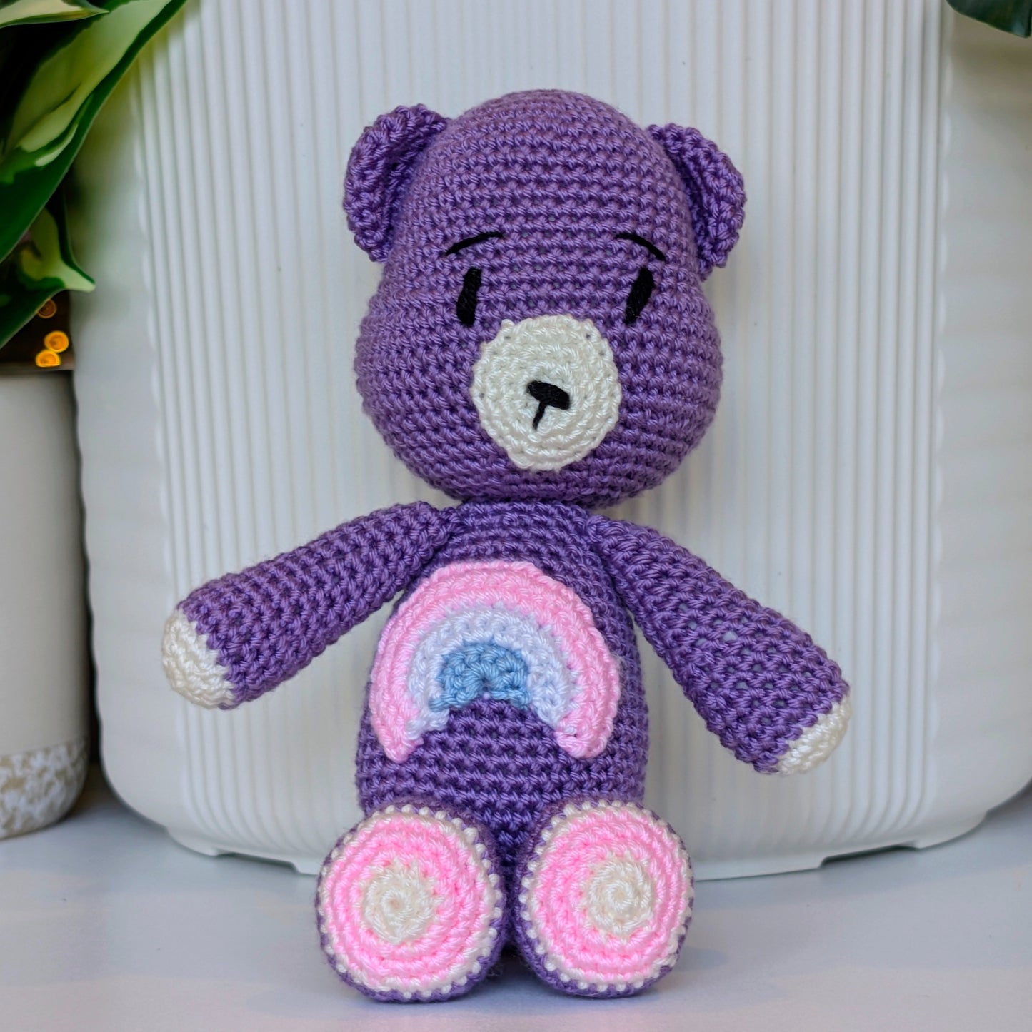 Bear with Rainbow Plush