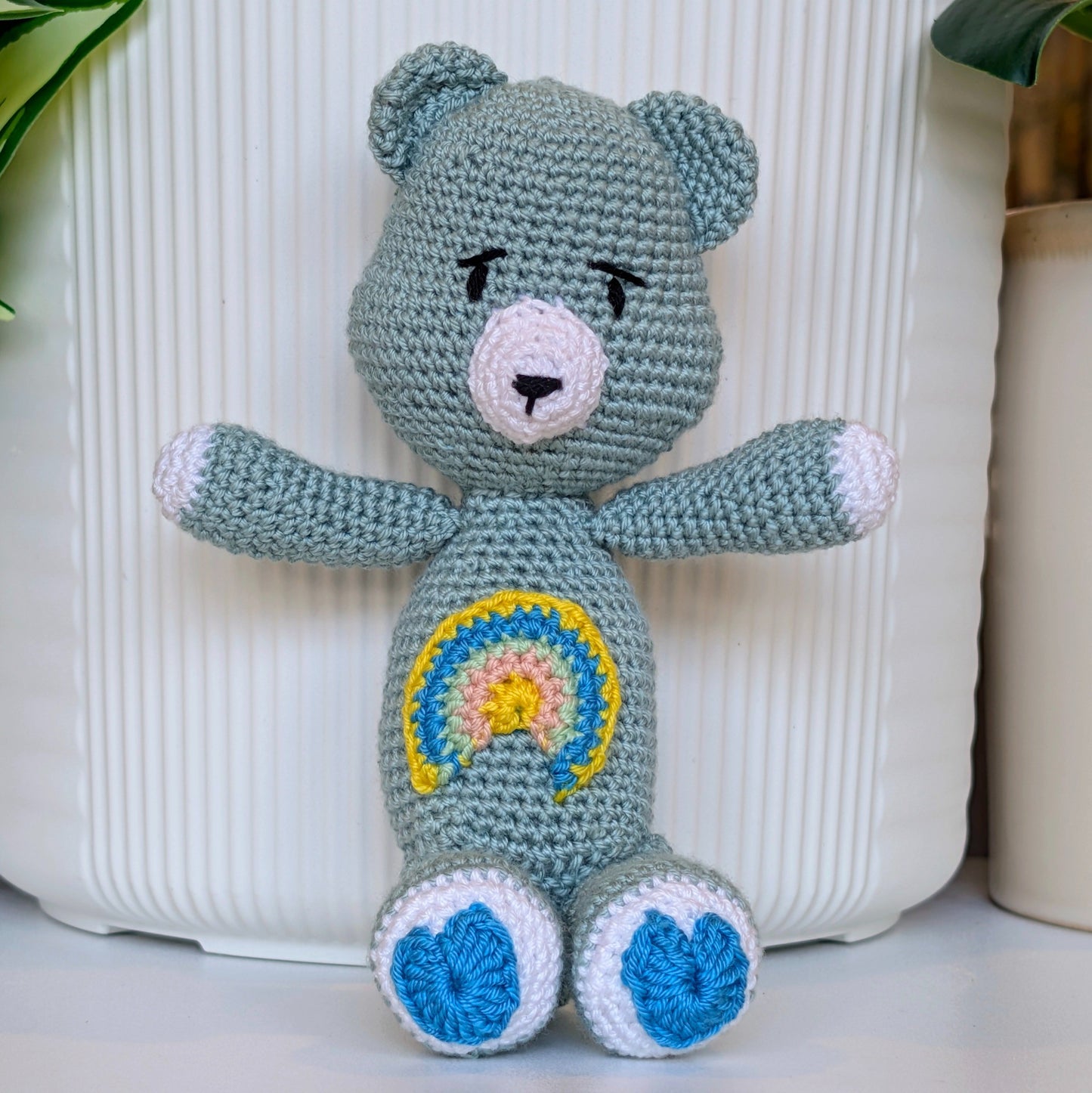 Bear with Rainbow Plush
