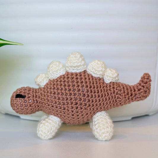Stegosaurus Dinosaur Amigurumi - Crochet Plush Figurine