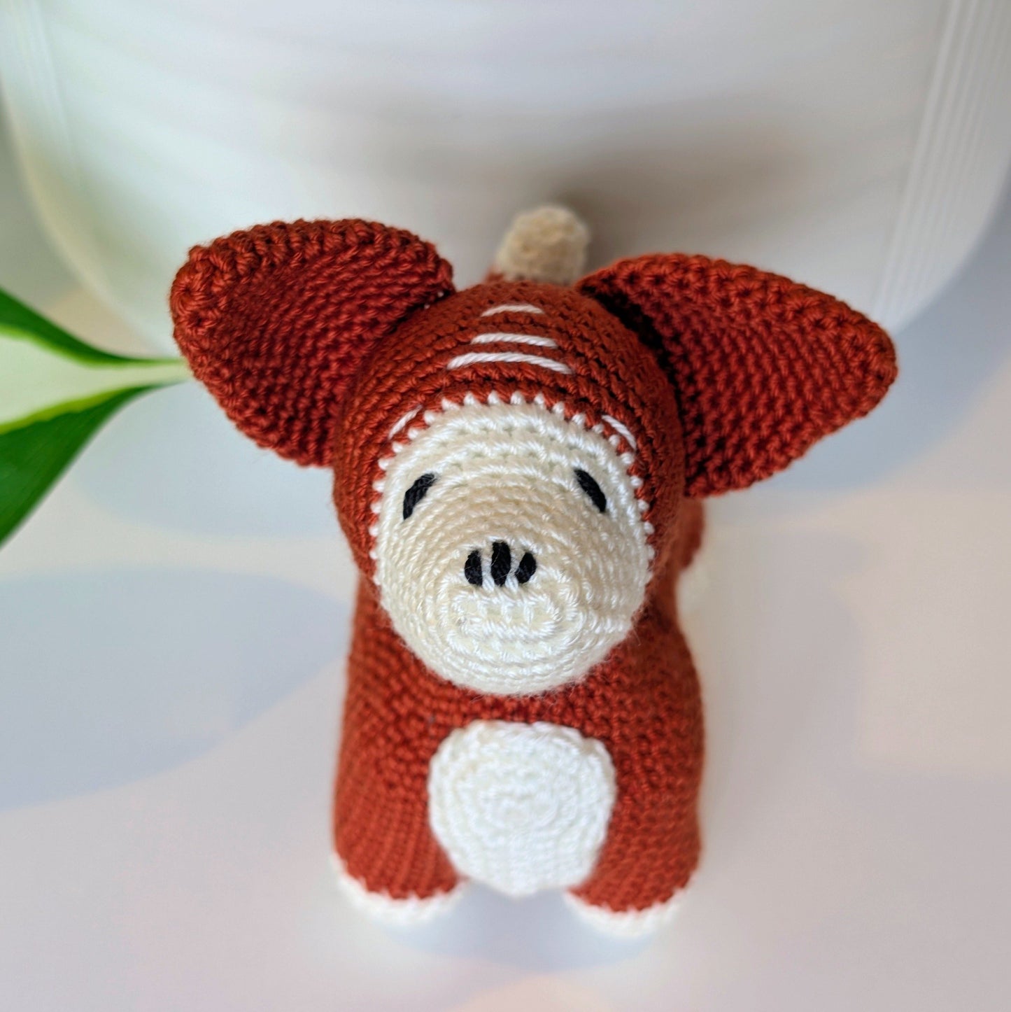 Corgi (Terracotta) Dog - Crochet Plush Figurine