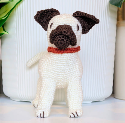 Pug Dog - Crochet Plush Figurine