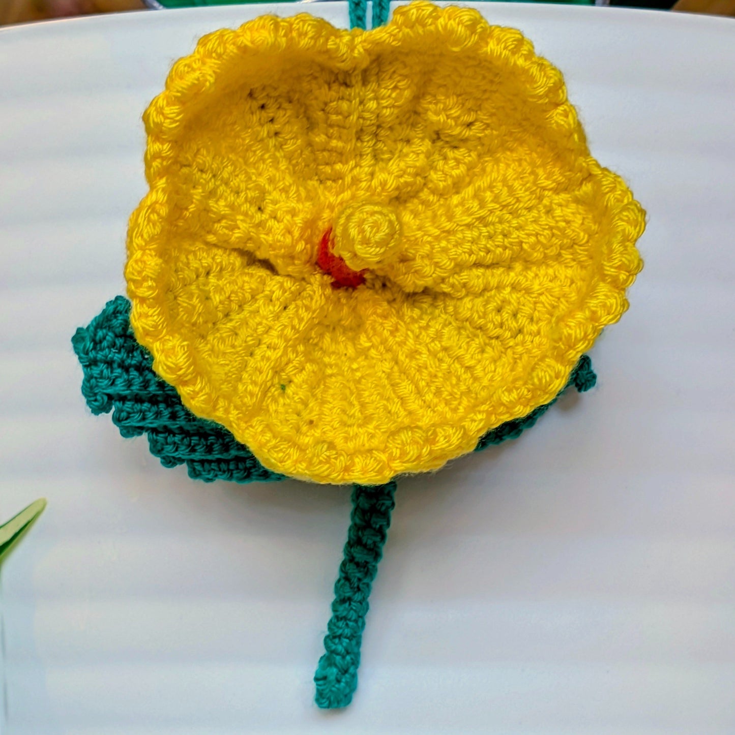 Mountain Poppy - Crochet Flower Charm