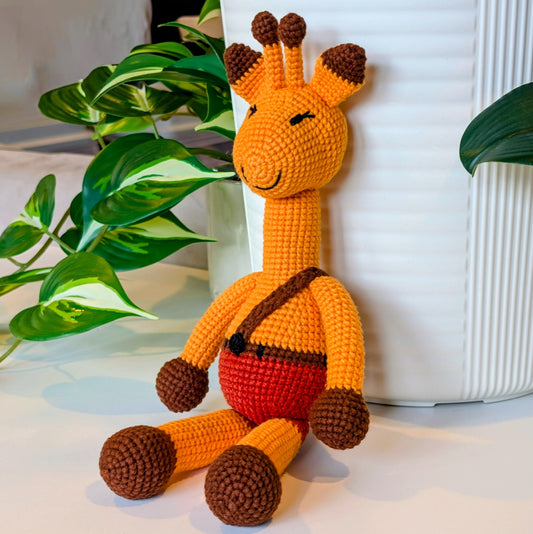 Orange Giraffe in Pants