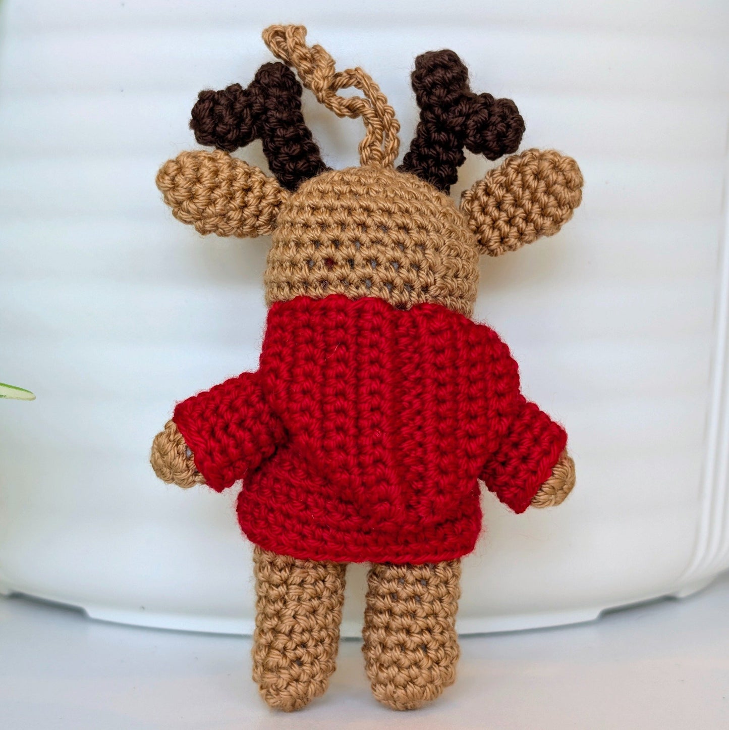 Deer in Jacket Amigurumi - Mini - Crochet Bag Charm