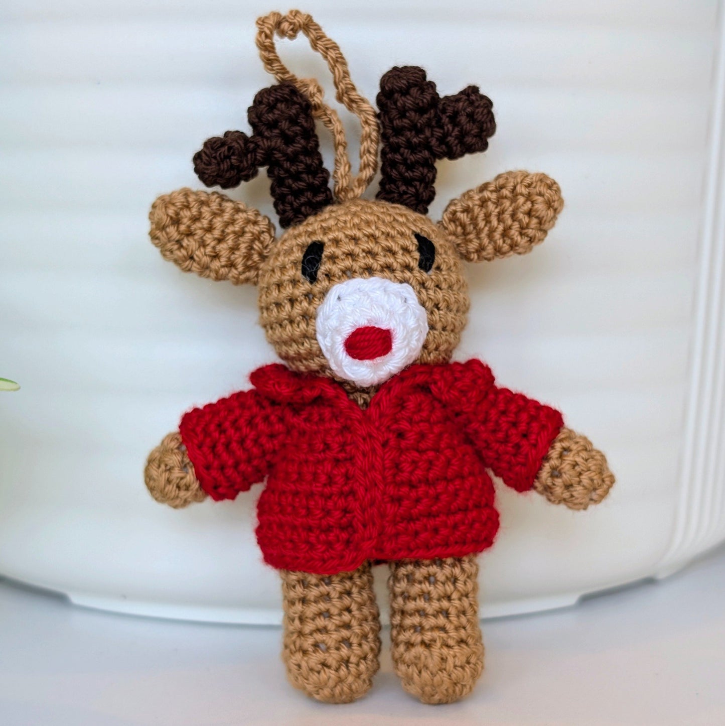Deer in Jacket Amigurumi - Mini - Crochet Bag Charm