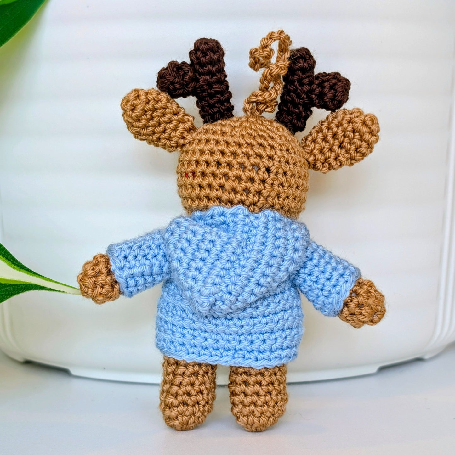 Deer in Jacket Amigurumi - Mini - Crochet Bag Charm