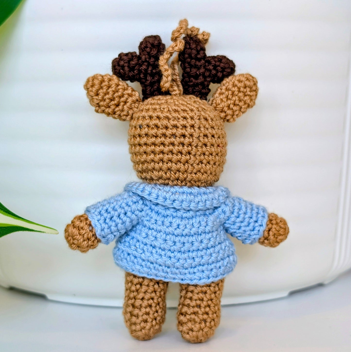 Deer in Jacket Amigurumi - Mini - Crochet Bag Charm