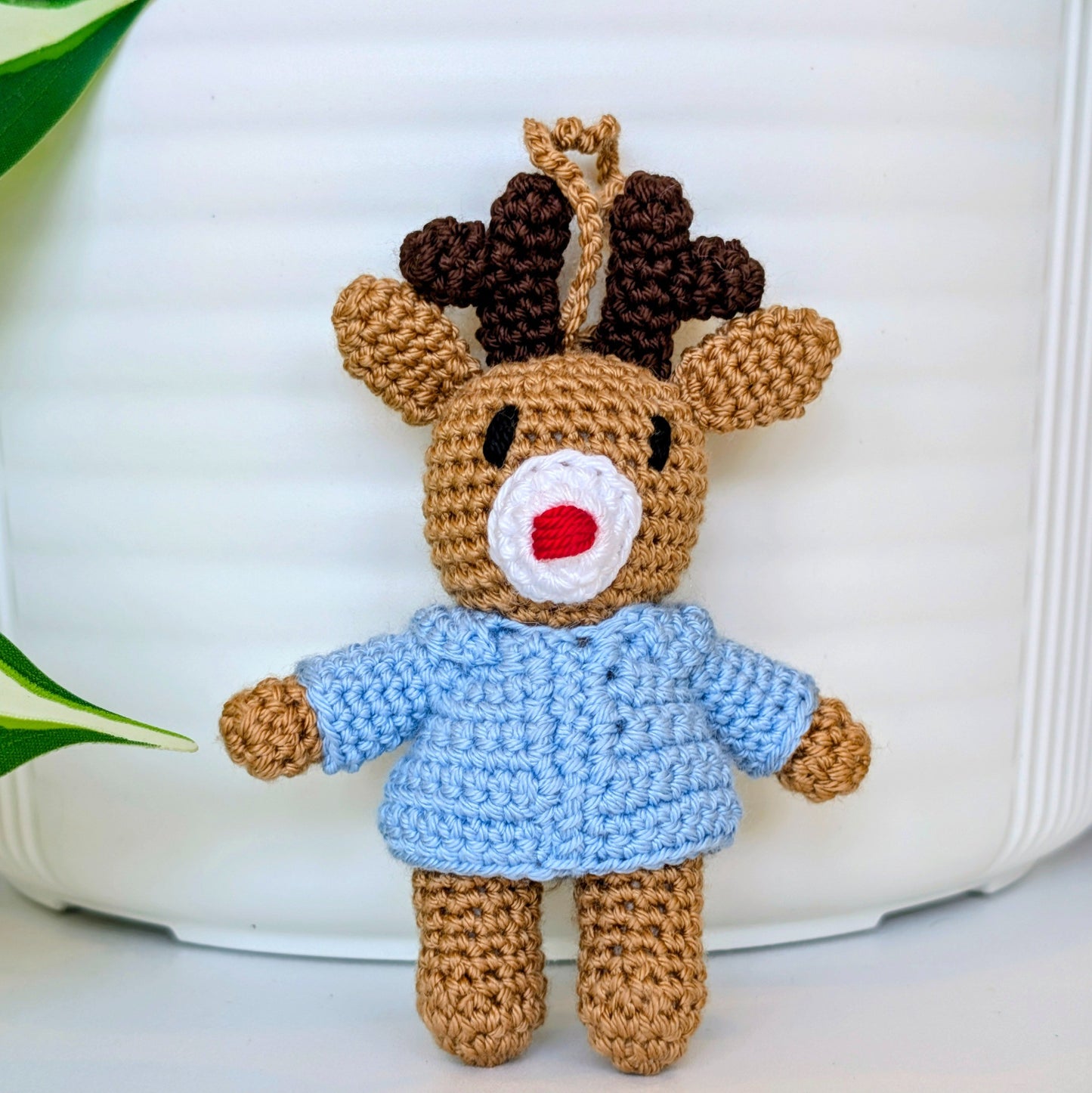 Deer in Jacket Amigurumi - Mini - Crochet Bag Charm