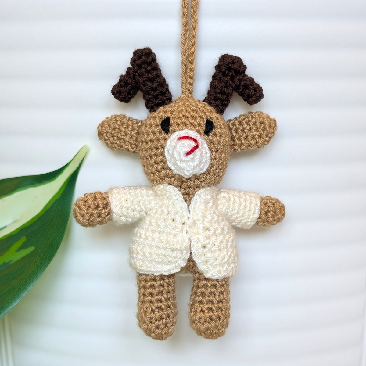Deer in Hooded Jacket Amigurumi - Mini - Crochet Bag Charm