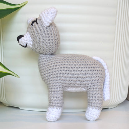 Standing Puppy (Pointy Ears) Crochet Plush