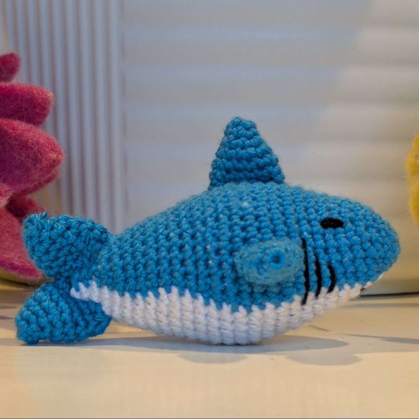 Shark (Blue & White) Crochet Plush