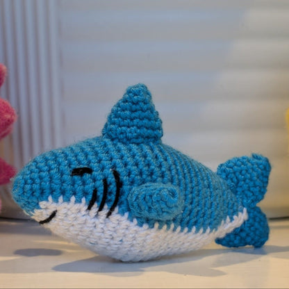 Crocheted shark toy