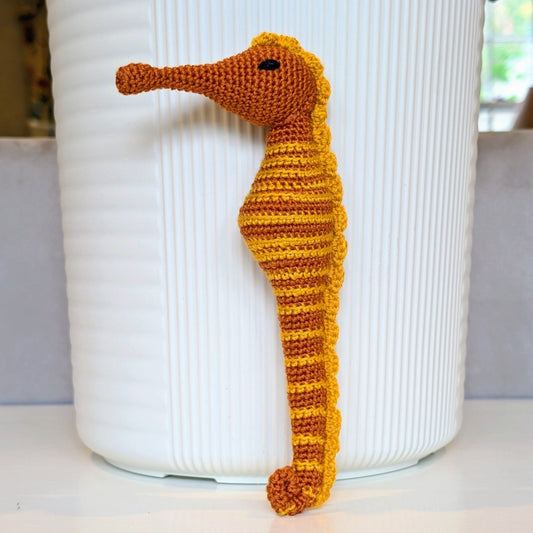 Seahorse Amigurumi - Handmade Crochet Plushie
