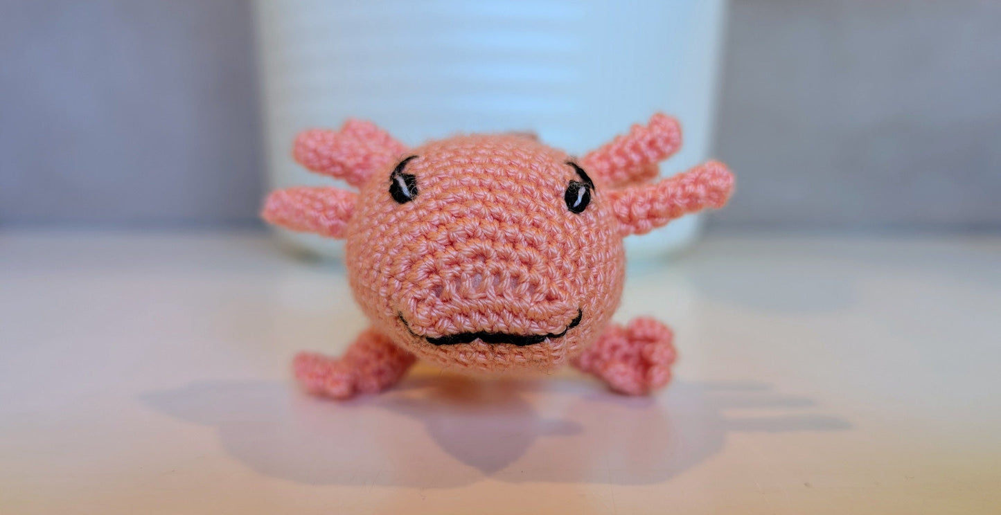 Axolotl Amigurumi - Handmade Crochet Plush Figurine