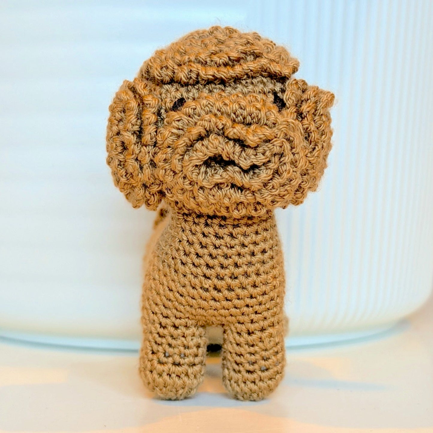 Poodle Dog Amigurumi - Handmade Crochet Plush Figurine
