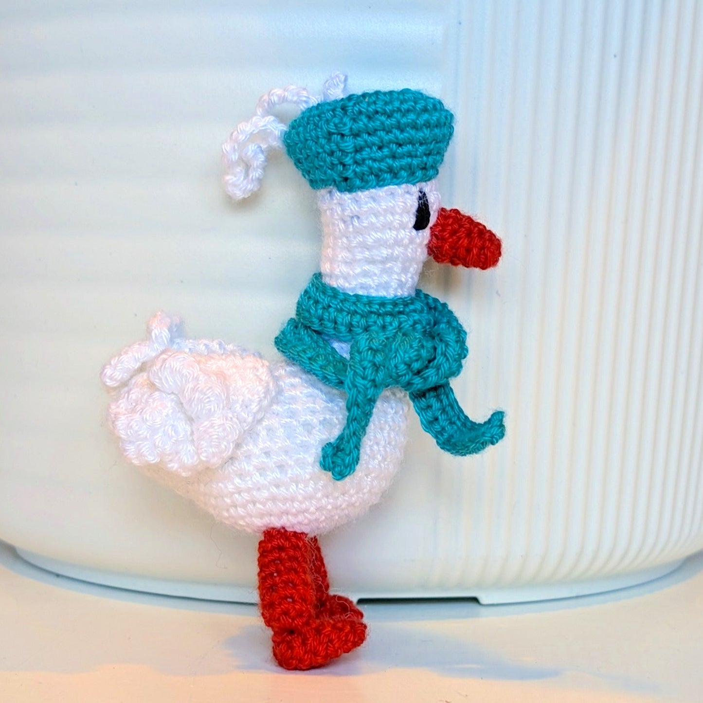 Duck in Hat and Scarf