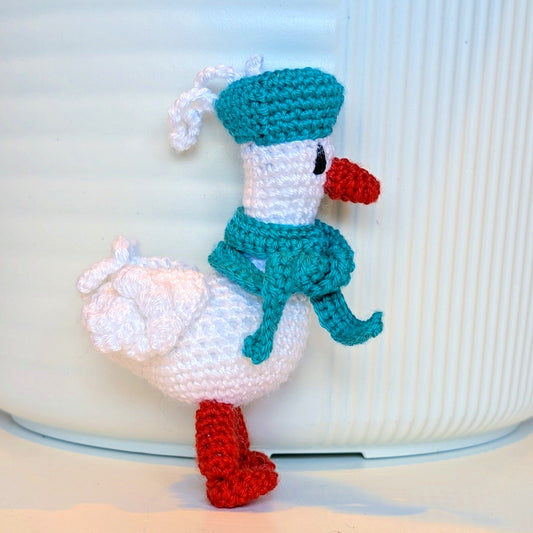 Duck in Hat and Scarf