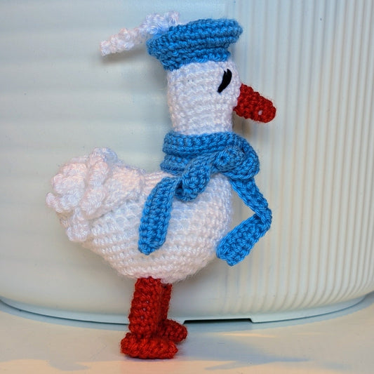 Duck in Hat and Scarf