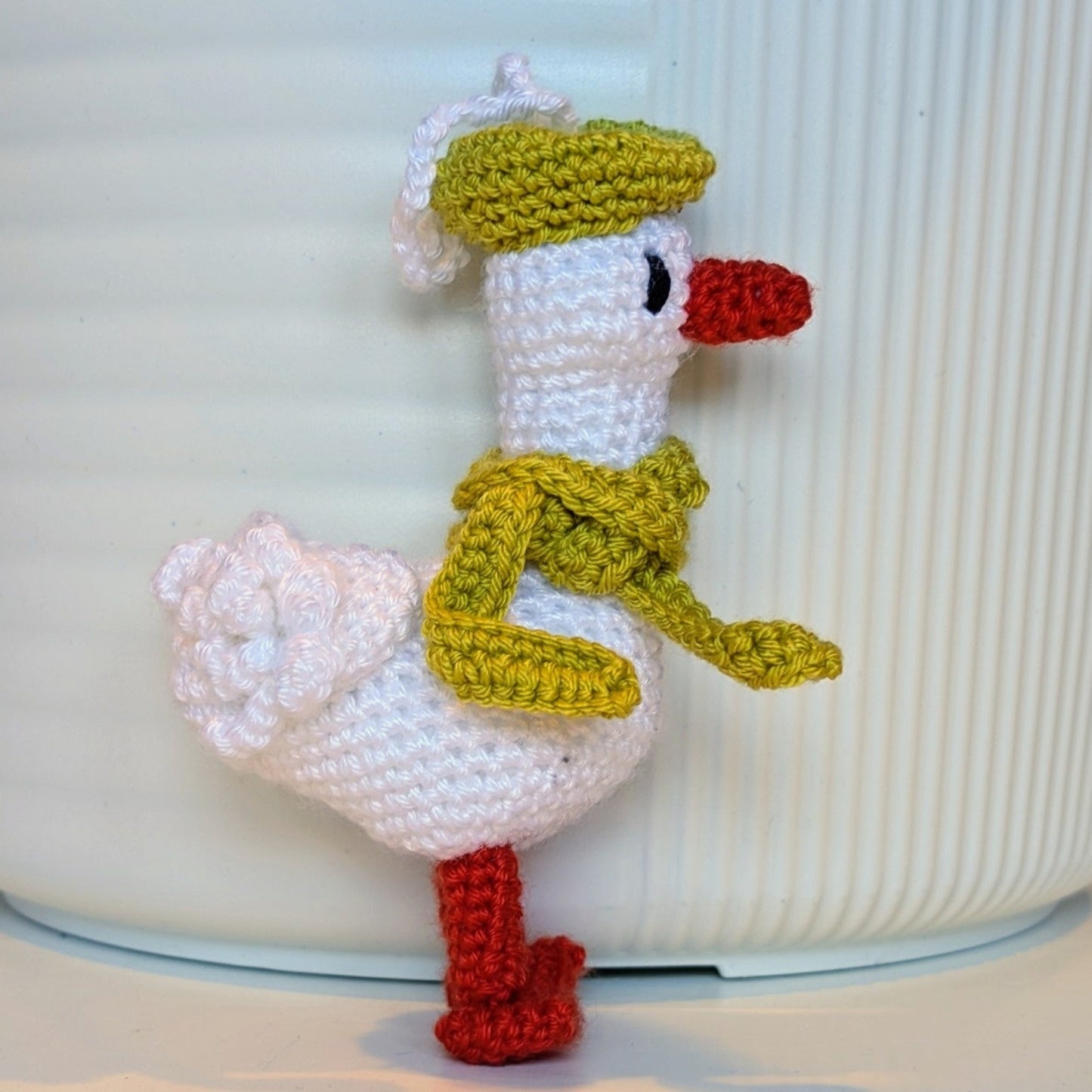 Duck in Hat and Scarf