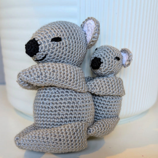 Koala Crochet Plush with Baby