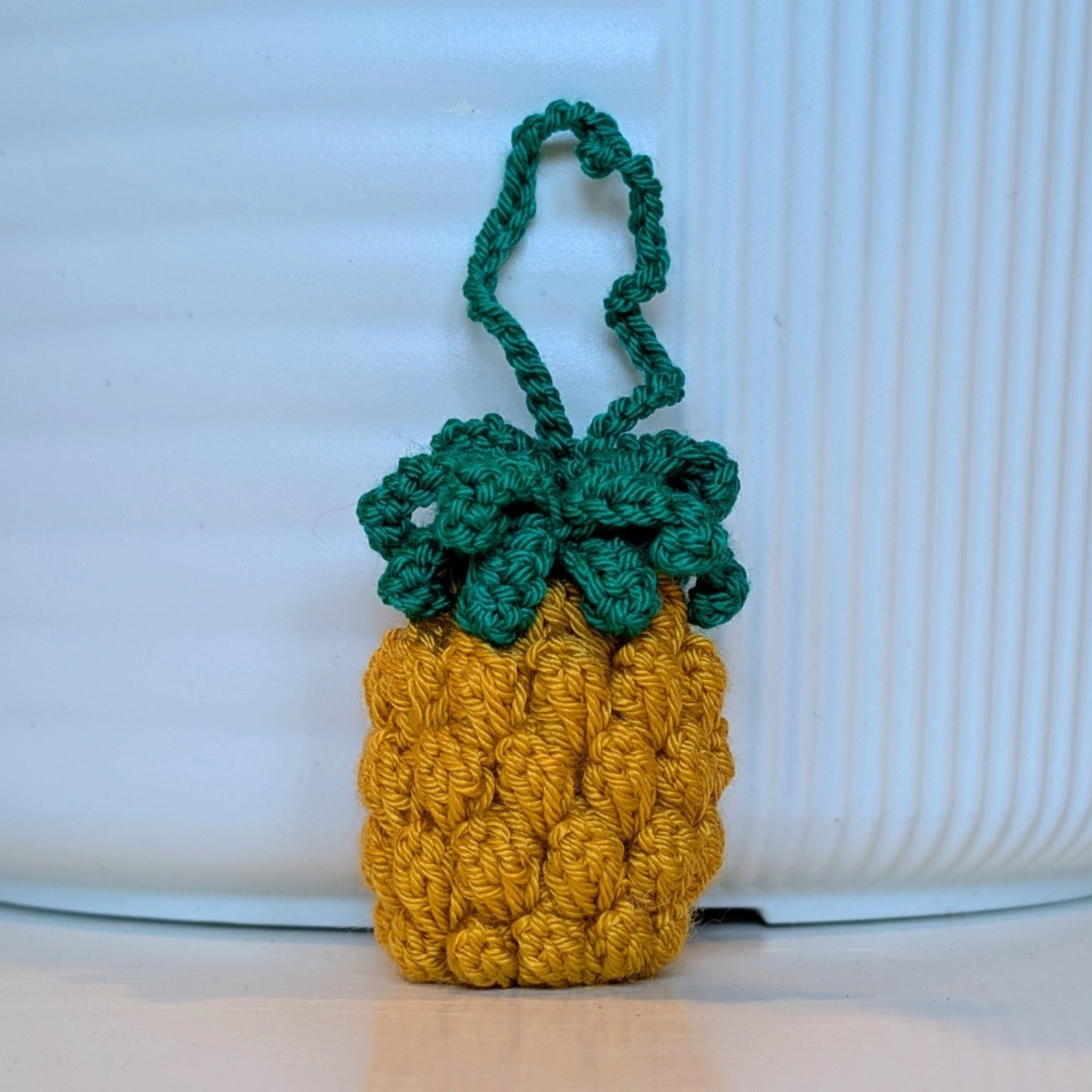 Pineapple Amigurumi - Handmade Crochet Keychain, Bag Charm, Ornament
