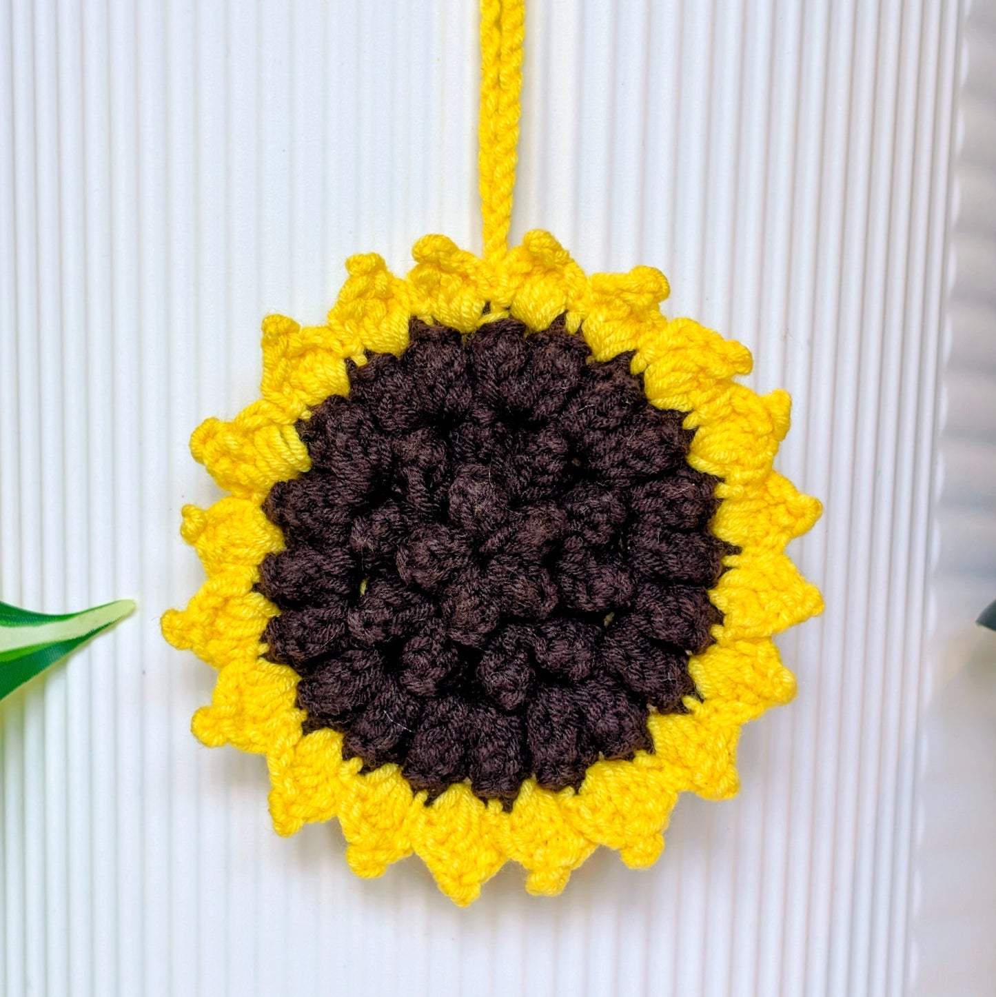 Sunflower - Small - Handmade Crochet Bag Charm