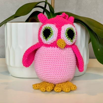 Owl Amigurumi - Small - Handmade Crochet Plush Charm