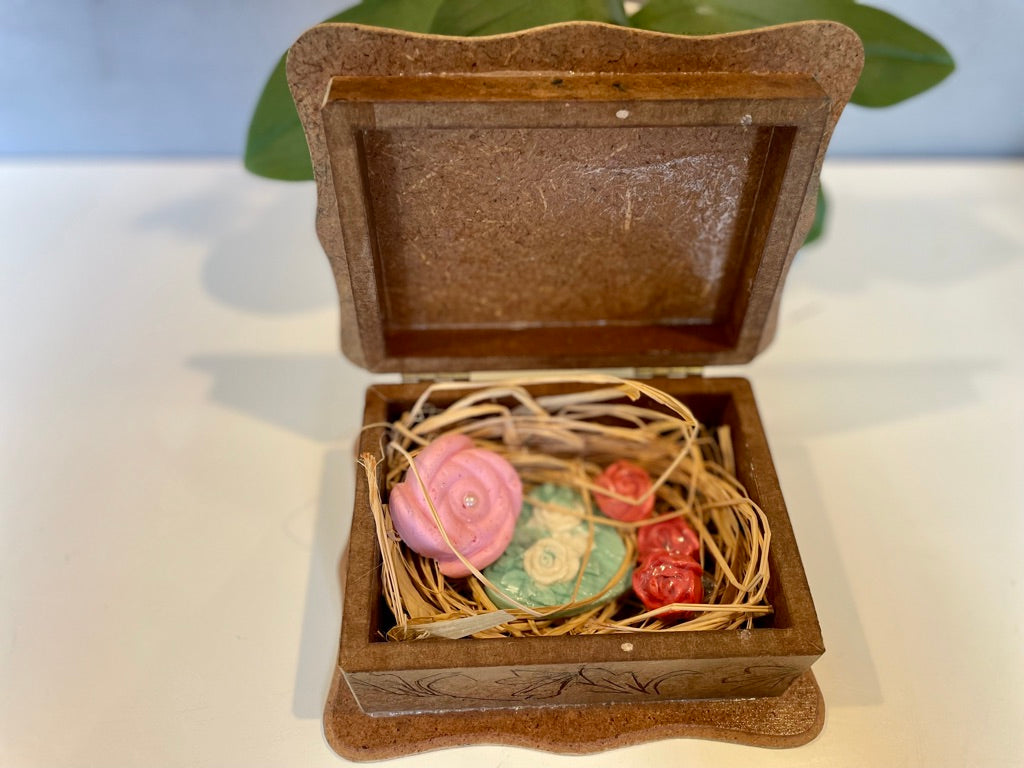 Handmade Floral Box With Soap