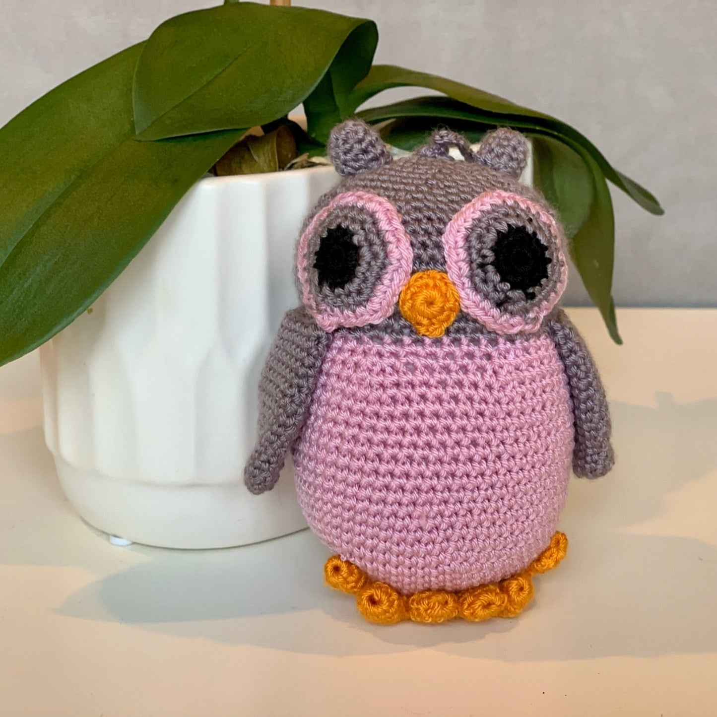 Owl Amigurumi - Small - Handmade Crochet Plush Charm