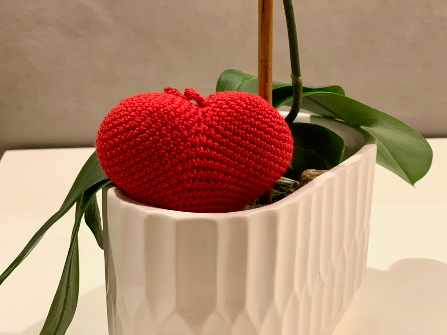 Heart Amigurumi - Handmade Crochet Keychain