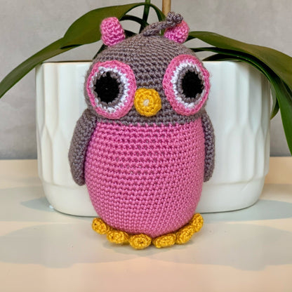 Owl Amigurumi - Small - Handmade Crochet Plush Charm