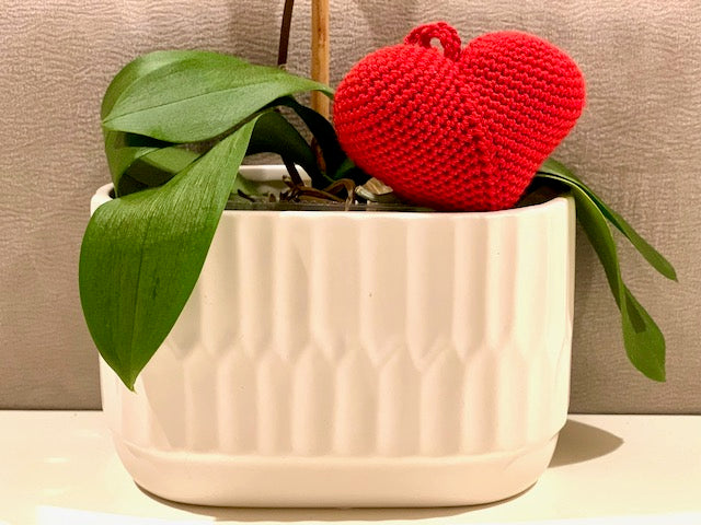 Heart Amigurumi - Handmade Crochet Keychain