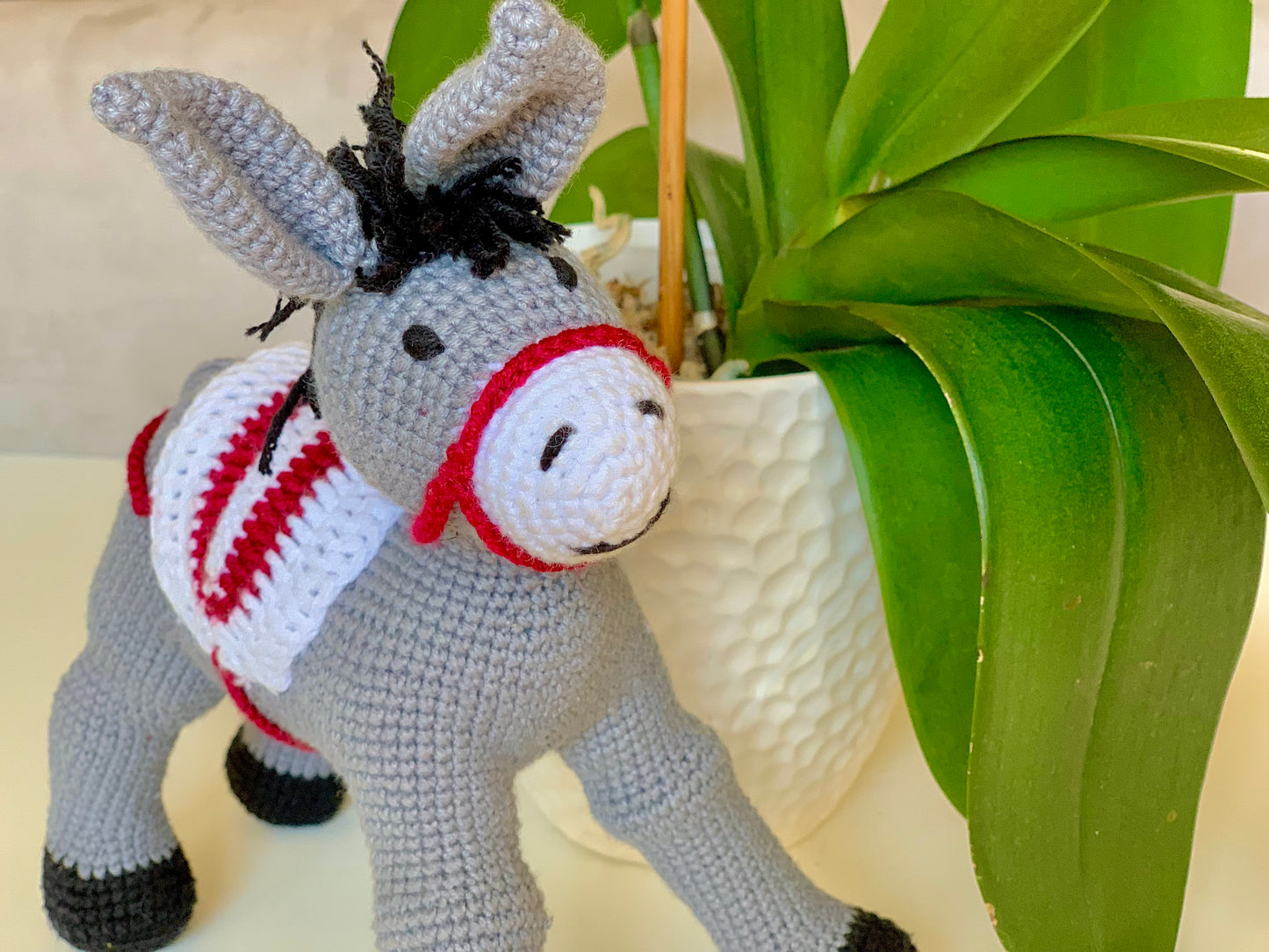 Donkey Amigurumi - S/M - Handmade Crochet Plushie