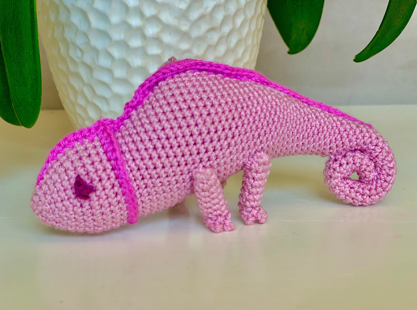 Iguana Amigurumi - Handmade Crochet Plush Charm